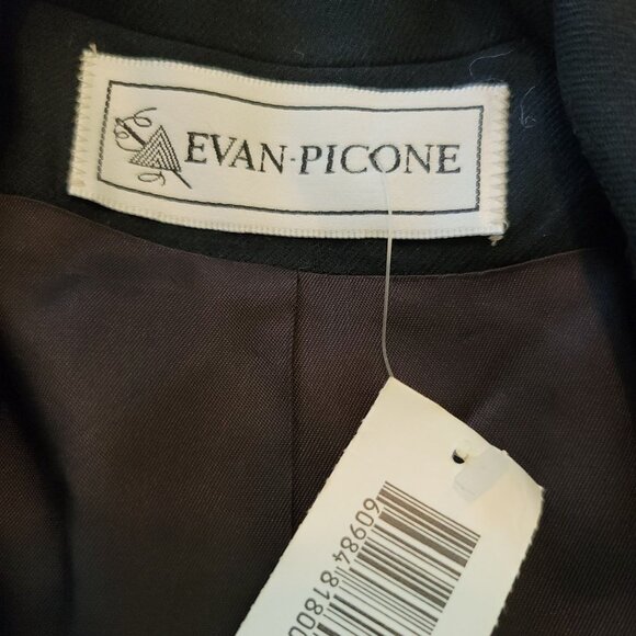 Vintage Navy Blue Wool Blazer Gold Buttons FOR UPCYCLING Womens Size 8  DH854 - Picture 12 of 12